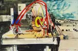 Untitled by Rigby Graham, 1953, watercolour and ink, sold Aug 2022