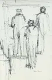 Untitled by Ghisha Koenig, ink, sold Aug 2022