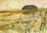 October Sunset by Violet Fuller, watercolour and ink, offered Aug 2022