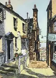 Quay Hill - Tenby by James Priddey, print, sold Aug 2022