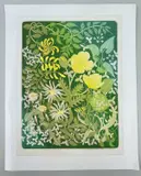 Summer Hedgerow by Margaret Green, 1992, lithograph, sold Aug 2022