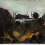 Print - Anglesey cottage by Wilf Roberts coloured limited edition, print, offered Aug 2022