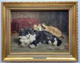 Untitled by Charles van den Eycken, 1917, oil on board, sold Jul 2022