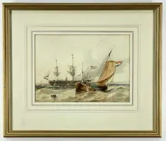 Untitled by George Chambers, watercolour, sold Jul 2022
