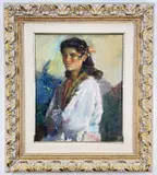 Untitled by Juan Bautista Porcar Ripolles, oil on board, sold Jul 2022