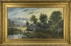 Untitled by Francis E. Jamieson, 1913, oil on canvas, sold Jul 2022