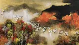2004 by Kuku Chai Bukuk, ink & watercolour, offered Jul 2022