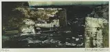 Colour print - entitled verso 'Porthgain Harbour with by John Knapp-Fisher limited edition, print, sold Jul 2022