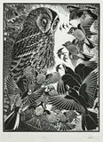 Mob' Dimensions: 24 x 18cms Provenance: private collection Gwynedd, consigned via our Colwyn Bay office Condition Report: framed and glazed by Colin See-Paynton limited edition, engraving, sold Jul 2022