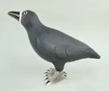 modelled as a standing rook, initials to underside, 23cms highProvenance: private collection Carmarthenshire, consigned via our Carmarthen Office by Modern Tony White Ceramic Bird, sculpture, offered May 2022