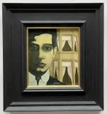 oil on board - City Portrait, signed, titled verso, 21 x 18cm by Ian McWhinnie, oil on board, sold Apr 2022