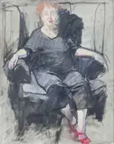 Titled and by Alexandra Gardner, 2002, oil on canvas, sold Apr 2022