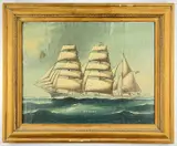 Untitled by Reginald Arthur Borstel, 1920, oil on canvas, sold Apr 2022