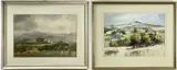 watercolour - Farm Near Treforest, Howard Roberts gallery label verso, signed and by Arthur Miles, watercolour, sold Apr 2022