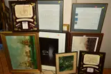 to include a John Tricket signed , limited edition print 282/850, framed, by Pictures And Prints Etc, print, sold Jan 2020