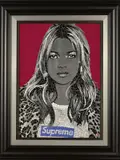 Kate moss, supreme ii by Paul Normansell, acrylic, sold Jan 2020