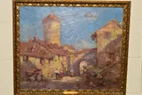 An italian market by Andrea Vasari, oil on canvas, sold Jan 2020