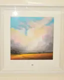 Golden meadow by Philip Gray, pastel on paper, sold Jan 2020