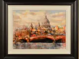 'St Pauls', a London cityscape, limited edition print, 63/195, by Gary Benfield, print, offered Jan 2020