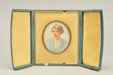 (BRITISH 1862-1948), PORTRAIT MINIATURE OF A LADY, circa 1940, oval, on ivory, by Keturah Anne Collings, watercolor, sold Dec 2019