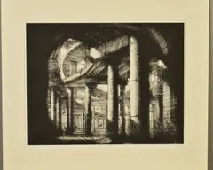 'Spaghetti Junction, Study No.5', a limited edition dry point etching, by John Howard, etching, sold Dec 2019