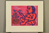 'Taking Stock', a limited edition print, 20/40, a female figure with by Eileen Cooper, 1990, print, sold Dec 2019