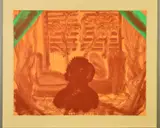 'Those Plants', a copper plate etching, printed in sepia with by Howard Hodgkin, 1980, etching, sold Dec 2019