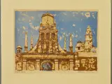 'Gonville and Caius College', an artists proof print, signed to the by Julian Trevelyan, print, sold Dec 2019