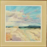 West from arisaig by Tom Barron, acrylic on canvas, offered Nov 2019