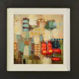 Inter-urban aspiration v by John and Elli Milan, mixed media on board, sold Nov 2019