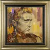 The outsider by Anna Razumovskaya, acrylic on canvas, sold Nov 2019