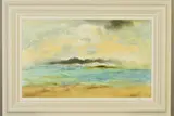 Ocean light vi by Janet Richardson-Baugham, acrylic on board, sold Nov 2019
