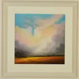 Golden meadow by Philip Gray, pastel on paper, offered Nov 2019