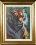 Tiger in the sun by Rolf Harris, print, sold Nov 2019