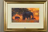 Backlit gold by Rolf Harris, print, sold Nov 2019