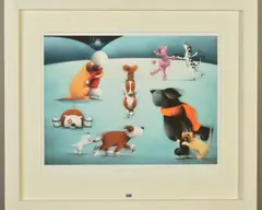 Dancing on ice by Doug Hyde, print, sold Nov 2019