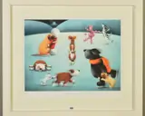 Dancing on ice by Doug Hyde, print, sold Nov 2019