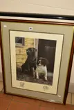 STABLE MATES' a limited edition print 776/850, depicting a black Labrador and Springer Spaniel by Nigel Hemming, print, sold Nov 2019