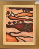 Calabria summer v by Richard Pargeter, oil on canvas, sold Nov 2019