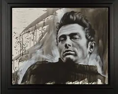 James dean - discovery by Jen Allen, acrylic on canvas, sold Nov 2019