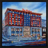 THE MAILBOX, BIRMINGHAM' a study of the famous Birmingham landmark by Phillip Bissell, acrylic on canvas, offered Nov 2019