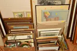 to include a pair of Cecil Aldin hand tinted hunting prints 'One of the Right Sort' and 'One of the Wrong Sort by Paintings And Prints Etc, oil on board, sold Nov 2019