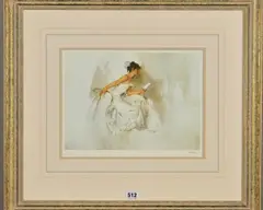 A limited edition print 607/650 by William Russell Flint, print, sold Nov 2019