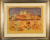 SANTA MARIA DELLA SALUTE' an artist proof silk screen print 6/65 by Roy Fairchild-Woodard, print, sold Nov 2019