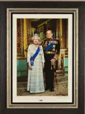 Hm queen elizabeth ii and hrh prince phillip - 2012 by John Swannell, giclee, sold Nov 2019