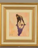 THE OLD COCKLE PICKER' a male figure on a beach by Timmy Mallett, acrylic on board, sold Oct 2019