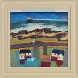 Creel boat by David Body, acrylic on canvas, sold Oct 2019