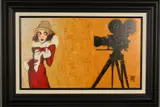 HER FIRST SCREEN TEST' a limited edition hand embellished print on board by Todd White, print on board, sold Oct 2019
