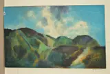 'Hill In Jamaica' an impressionistic landscape, by Aubrey Williams, oil on canvas, sold Oct 2019