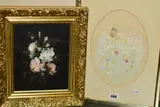 Mice and flowers by Diane Elson, watercolour on paper, sold Oct 2019